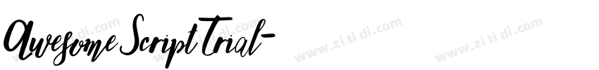 Awesome Script Trial字体转换
